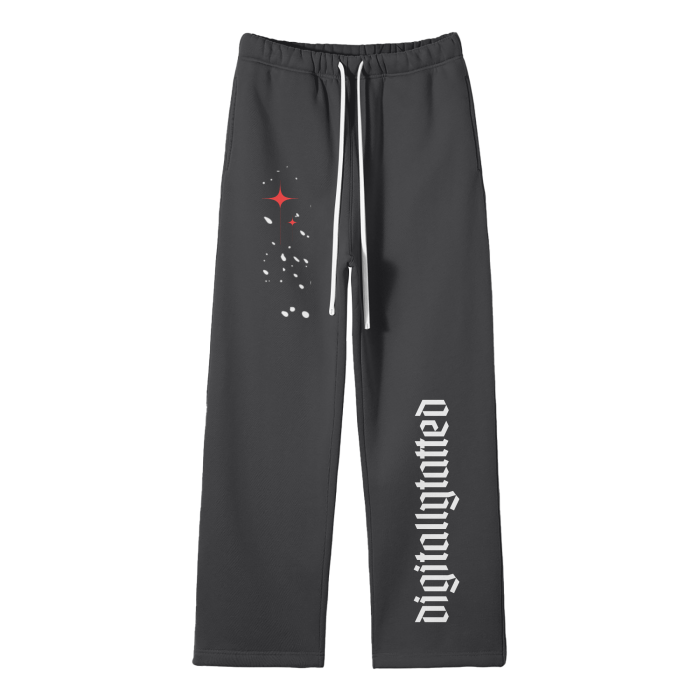 Digitally Tatted Malfunction Fleece Straight Leg Pants