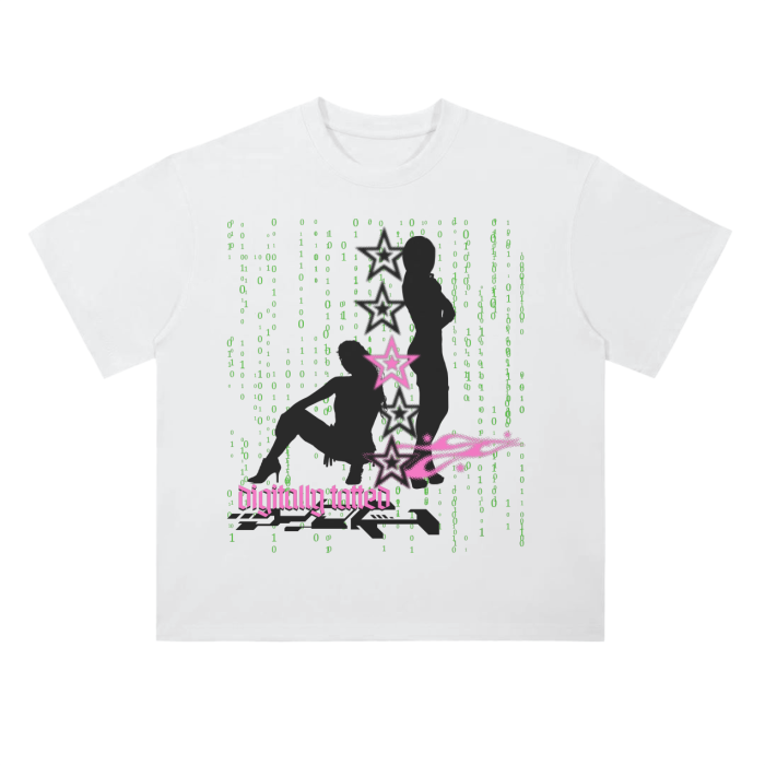 Digitally Tatted “YILTS” Drop Shoulder T-Shirt