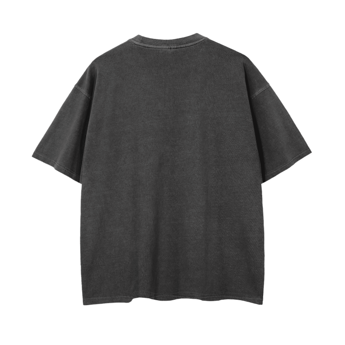Digitally Tatted Blaze Vintage Wash Drop Shoulder T-Shirt